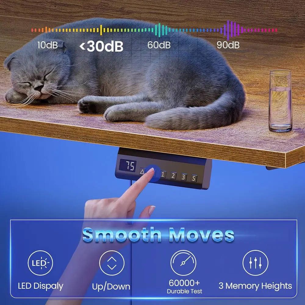 Standing L-Shaped Computer Desk