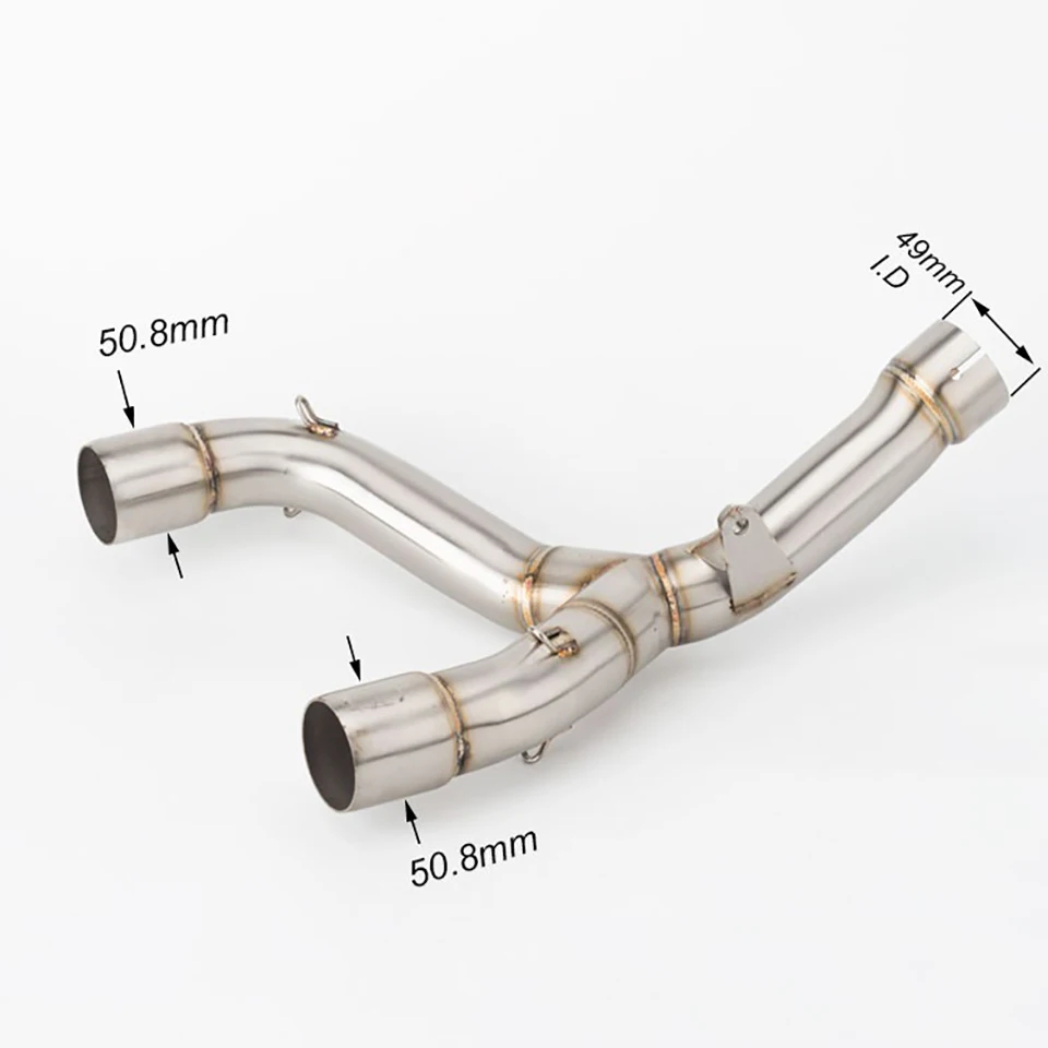 オートバイ排気マフラーエスケープコネクトリンクパイプミドルミッドパイプHONDA CRF450 R / RX 2015-2016 CRF450排気用 - - Racext 23