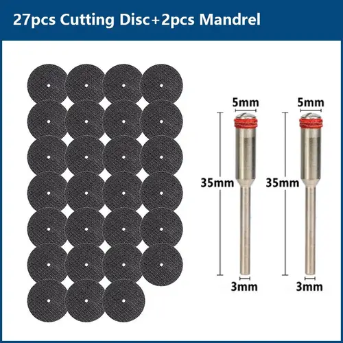 CMCP 32mm Abrasive Cutting Disc With Mandrels Grinding Wheels For Dremel Accesories Metal Cutting Rotary Tool Saw Blade - Image 16
