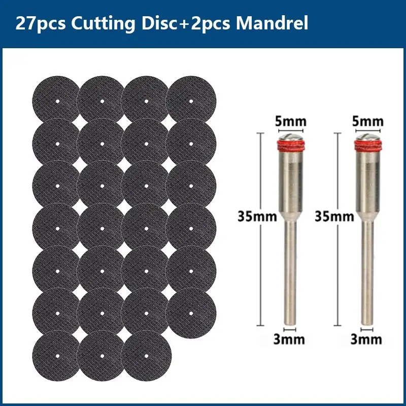 CMCP 32mm Abrasive Cutting Disc With Mandrels Grinding Wheels For Dremel Accesories Metal Cutting Rotary Tool Saw Blade - Image 16