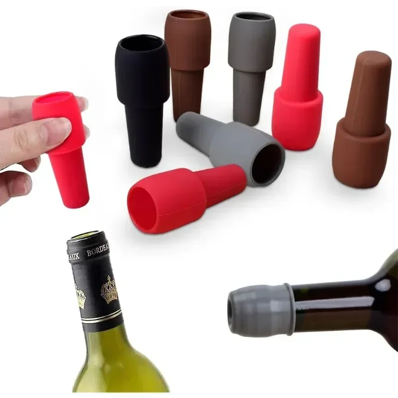 Nuovo tappo per bottiglia di vino rosso sottovuoto da 2 pezzi tappo per bottiglia di Champagne sigillato in Silicone vuoto conserva freschezza tappo per vino strumenti per Bar  15