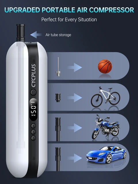 Cycplus as2 mini tragbare pumpe für fahrrad schnur lose luftpumpe