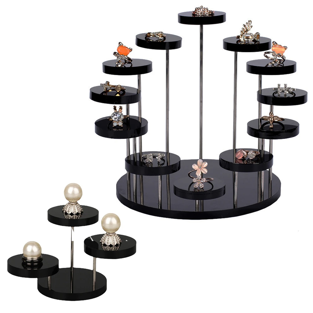 Acrylic Round Jewelry Organizer Acrylic Display Stand Jewelry Display