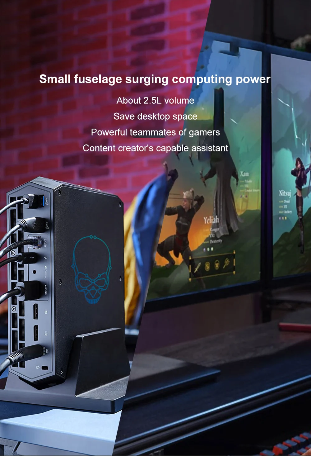 Original New Intel NUC12SNKi72 Gaming Mini PC Desktop