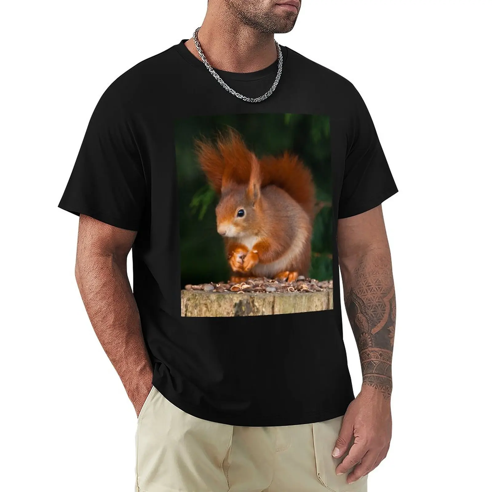 

Red Squirrel T-Shirt sublime customs Short sleeve tee t shirts for men graphic