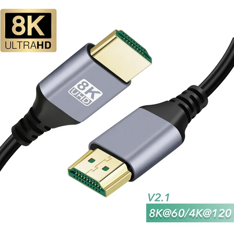Ʈ Ϳ ʰ HDR 2.1 ̺, HDTV ڵ ̺, 8K HDMI ̺ @ 60Hz, 4K @ 120Hz, 48Gbps HDMI ȣȯ