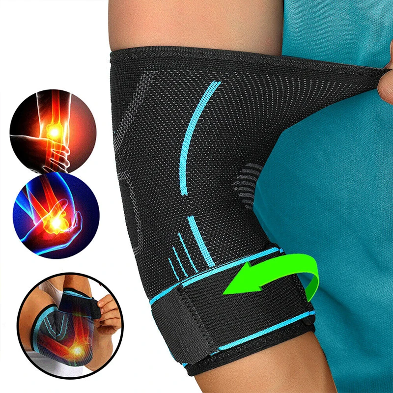 

1PC Elbow Brace Adjustable Elbow Compression Support Sleeve Tennis Elbow Pads Arthritis Tendonitis Joint Pain Sport Accessories