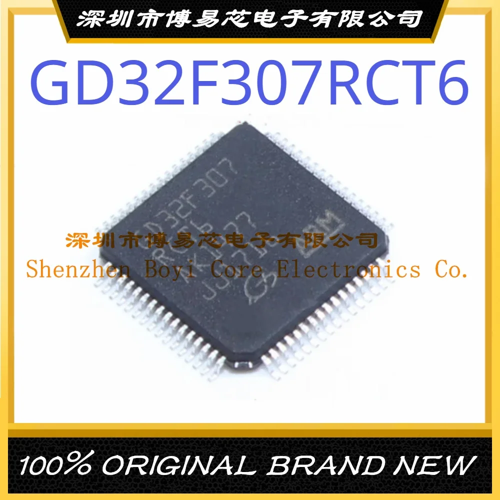 

GD32F307RCT6 Package LQFP-64 ARM Cortex-M4 120MHz Flash: 256KB RAM: 96KB