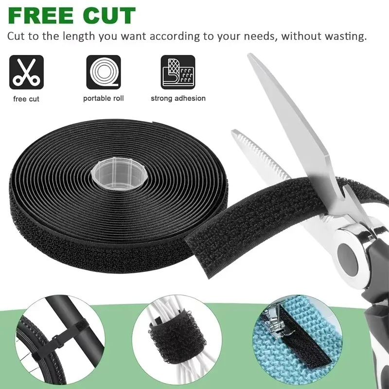 Adjustable Nylon Cable Ties with Buckle - Reusable Wire and Cord Organizer Strap