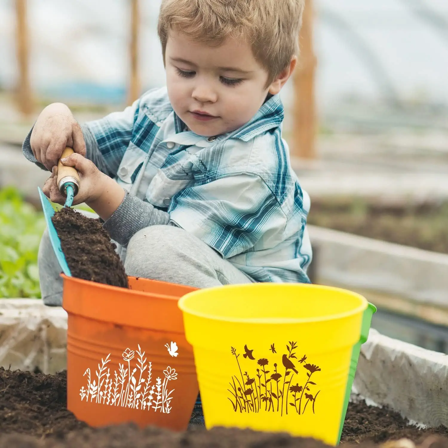 Lot De 12 Pochoirs De Fleurs , Modèles Réutilisables De De , Pochoirs De Peinture Florale Pour Bois, Toile, Meubles, , , Tissu, Fournitures D'art Pour La Décoration Intérieure 12,7x15,24 Cm