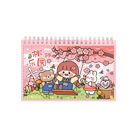 

Exquisite Art Hand Account Material Book Sticker Book Coil Girl Cute Pattern Decoration Interesting Birthday Gift 1 box