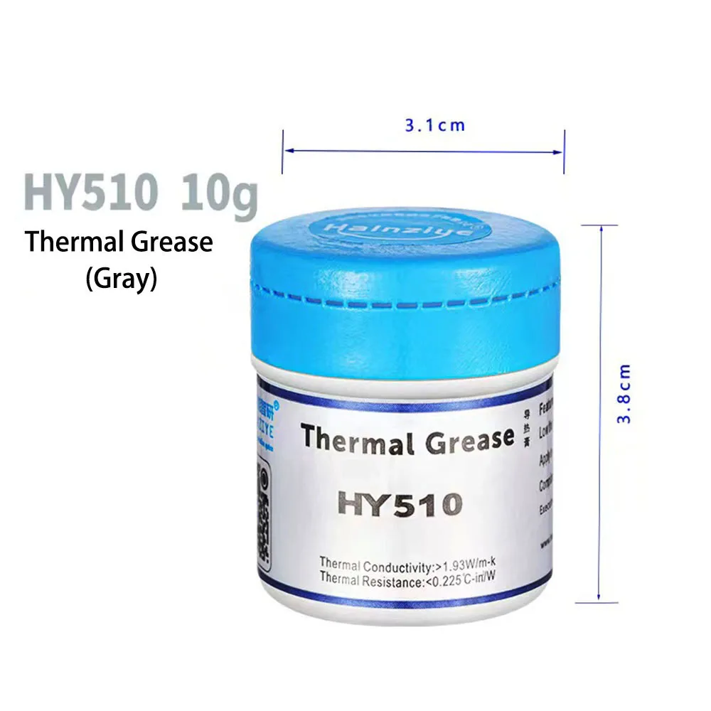 Pâte Thermique Grise HY510 - 20g Net Pour Refroidissement CPU Et GPU - Marque TC TECH