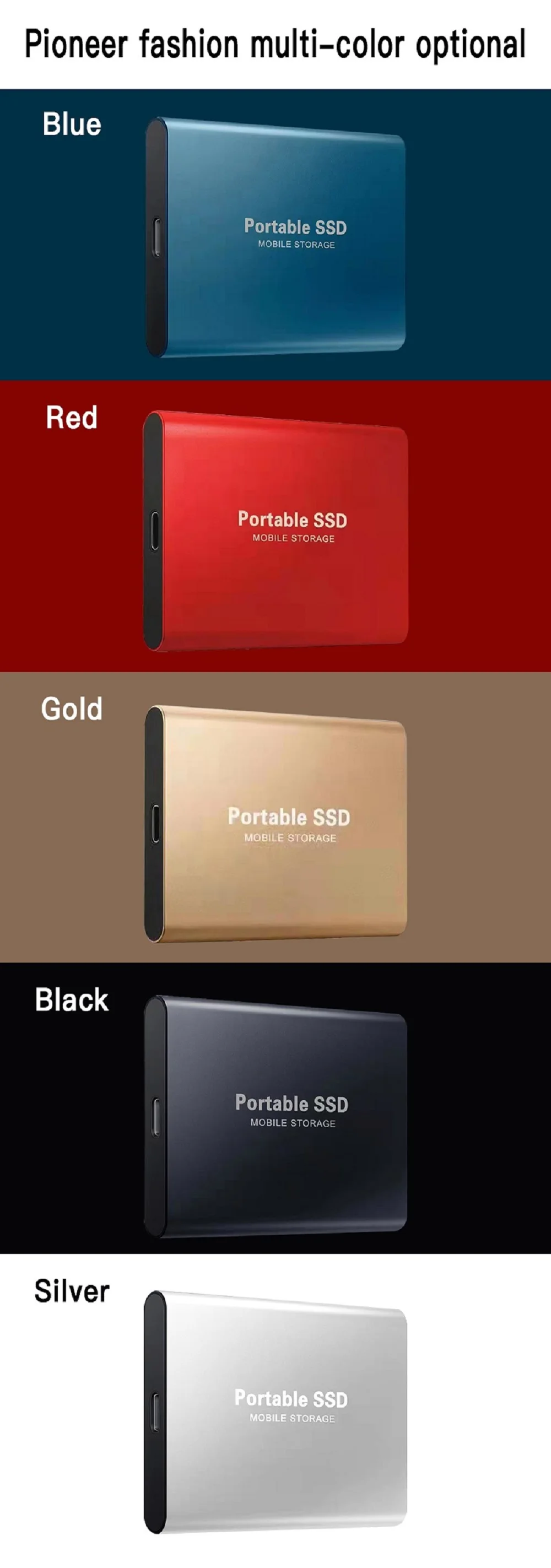 LUA Disque SSD mobile BU KING Disque dur à semi-conducteurs mobile SATA3 haute vitesse 2,5