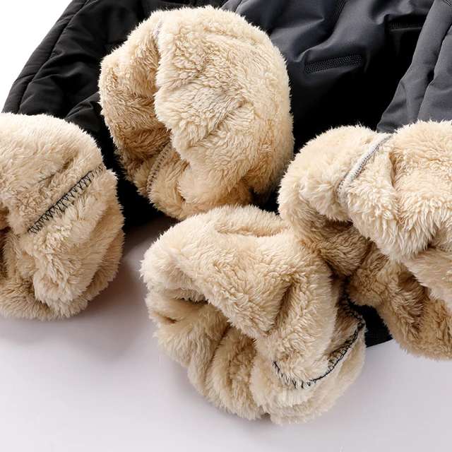 Winter Thick Fleece Pants Mens Plush Lambswool Thermal Sweatpant Fashion Daily Casual Waterproof Warm Trousers Loose Streetwear - Image 5