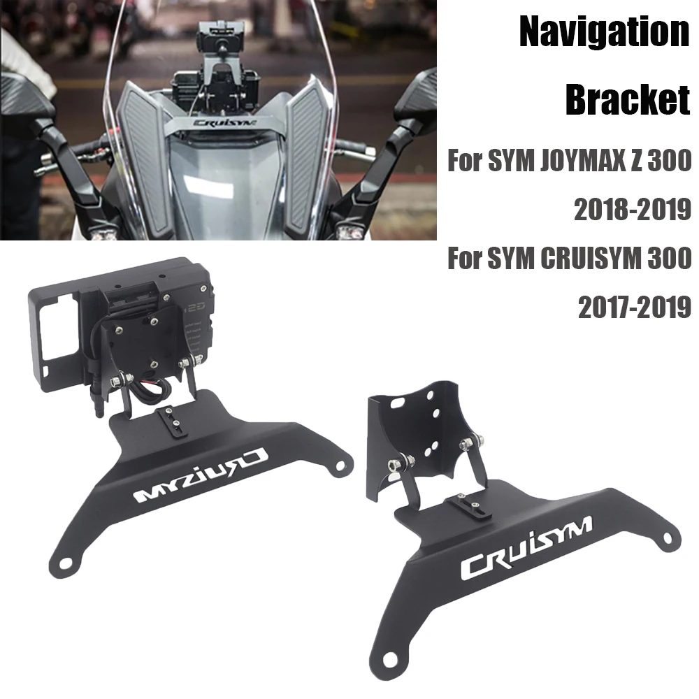 For Sym Cruisym300 Cruisym 300 Windshield Mount Navigation Bracket Gps Smartphone Holder Motorcycle