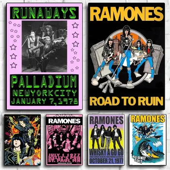Ramones Band Arte decorativa Tela Wall Art Regali personalizzati Tela decorativa moderna per la camera da letto della casa