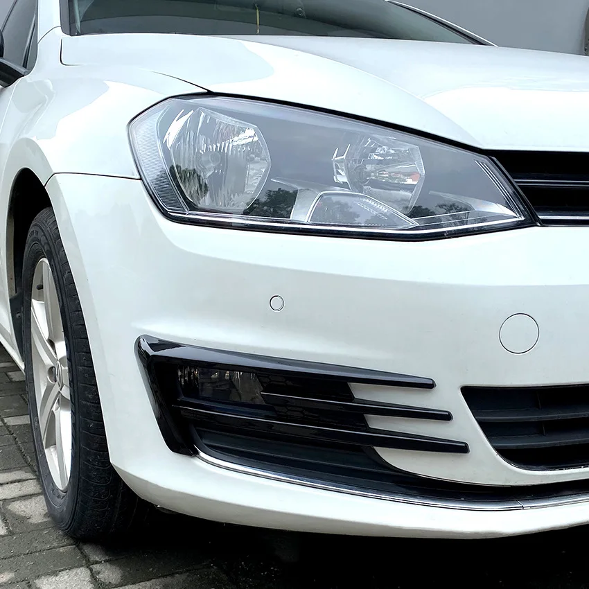 

For VW Volkswagen Golf 7 High 7 Golf 7 2013-2016 Fog Light Wind Knife Decoration Front Wind Knife Wing Body Kit Splitter Cover