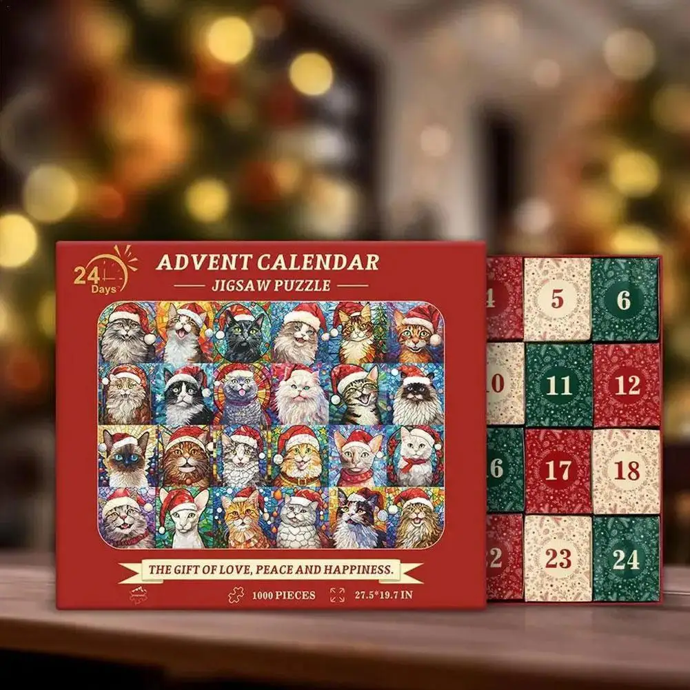 Calendario Dell'Avvento 2024: Puzzle Da 1000 Pezzi Per Adulti - Conto Alla Rovescia Natalizio Con 24 Scatole
