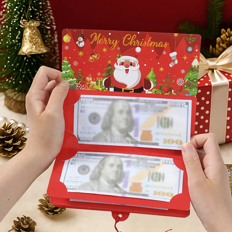 Festive Christmas & New Year Greeting Money Card
