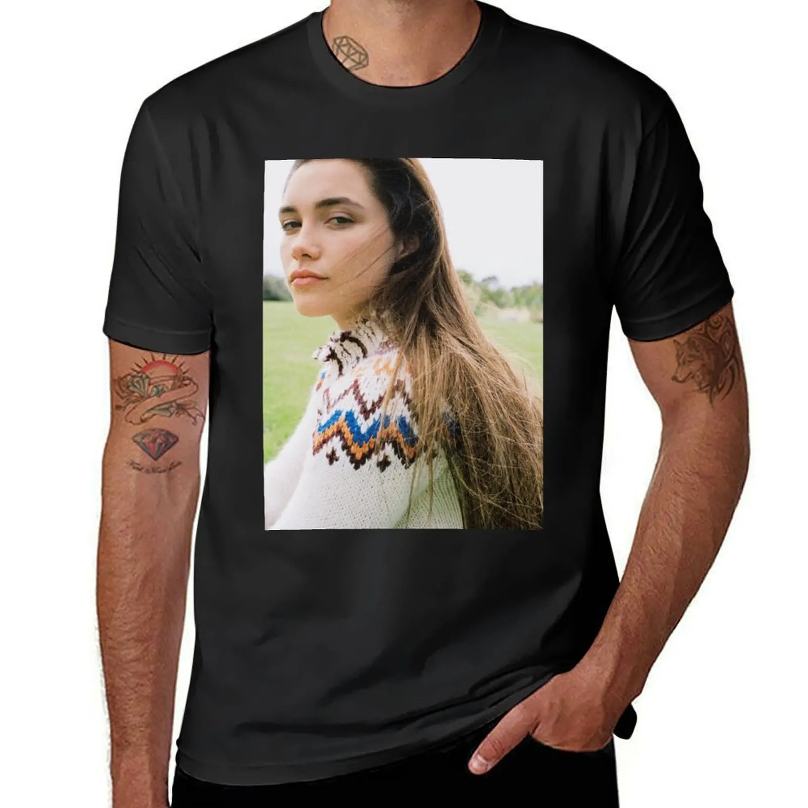 florence pugh T-Shirt plus size tops Blouse customizeds workout shirts for men