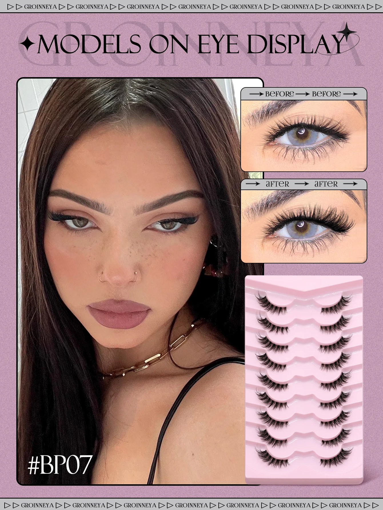 Fake Eyelashes Half Lashes Cat Eye Soft Natural Look
