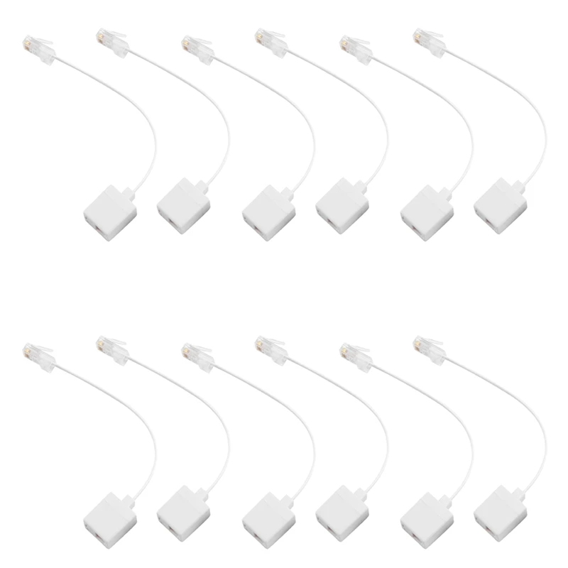 

12 разъемов 8P4C / RJ45 Male RJ11 6P4C к гнезду M / F адаптер телефонный Ethernet