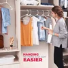 10/30Pcs Dry Wet Plastic Hangers With Notches Ultra-thin Space Saving Storage Of Non-slip Plastic Clothes Hanging Arrangement n 4