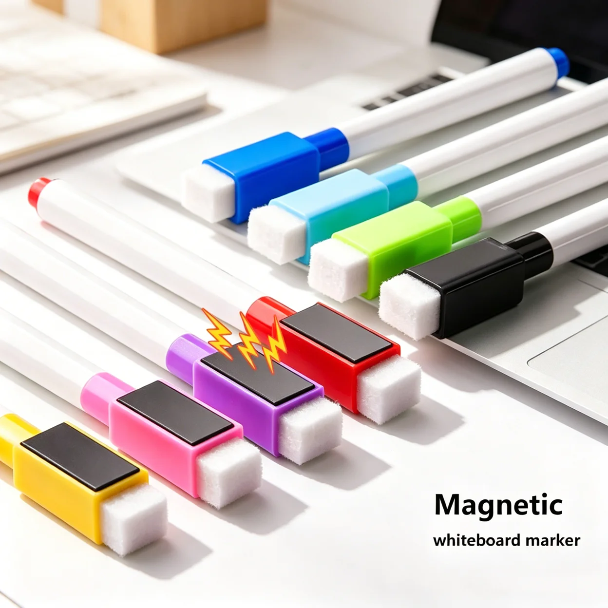 8-Color Erasable Whiteboard marker Pens With magnet For School And Office - 3