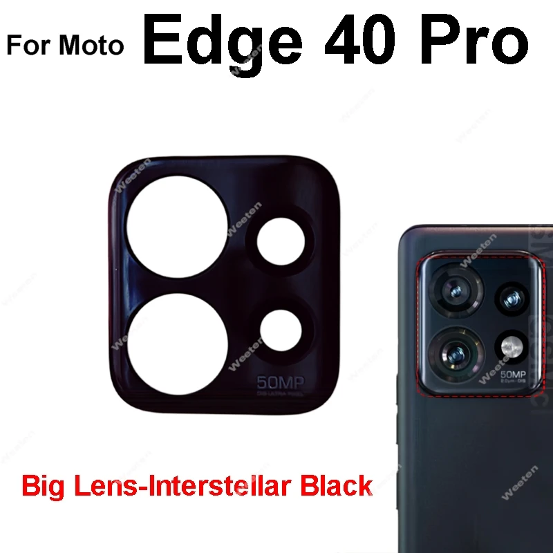 Rear Camera Glass Lens Replacement with Adhesive for Motorola Moto Edge Series