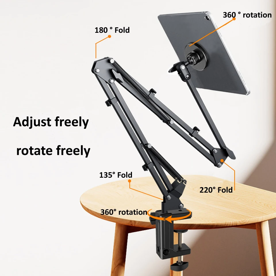 Suporte para Tablet Dobrável Ajustável com Magsafe Magnético Ímã Forte Lazy Bed Desk Suporte do Telefone para Ipad Pro 12.9 Tablets Samsung - Imagem 2