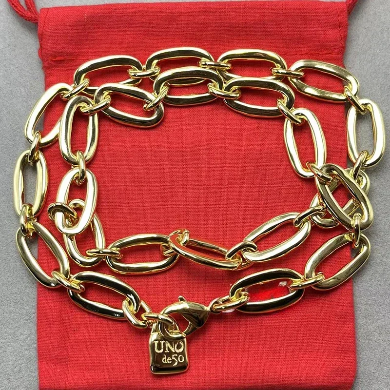 

Новинка 2023 unode 50, Лидер продаж в Испании, креативное модное изысканное ожерелье, Женская романтическая Подарочная сумка для ювелирных изделий