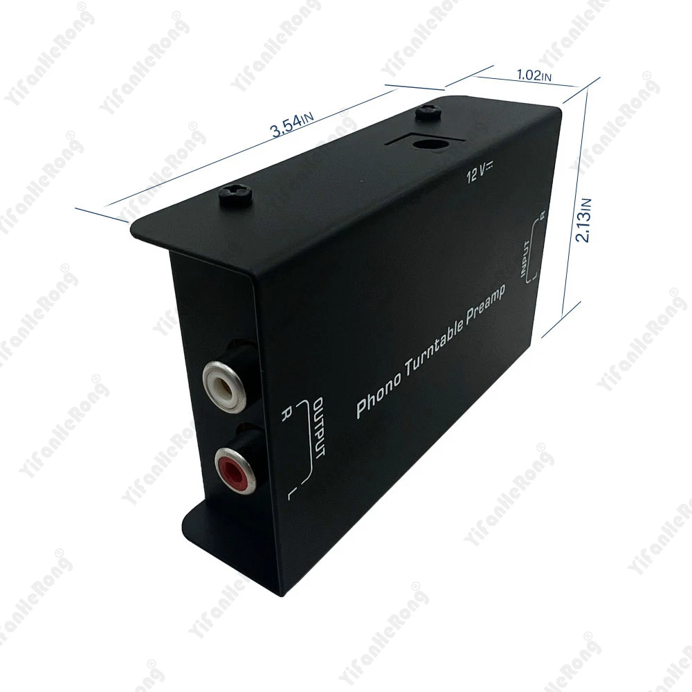 Portátil Ultra Compacto Phono Preamp Áudio Estéreo Fonógrafo Pré-amplificador Interface Giratória Saída de Entrada Rca Pp900 - Image 4