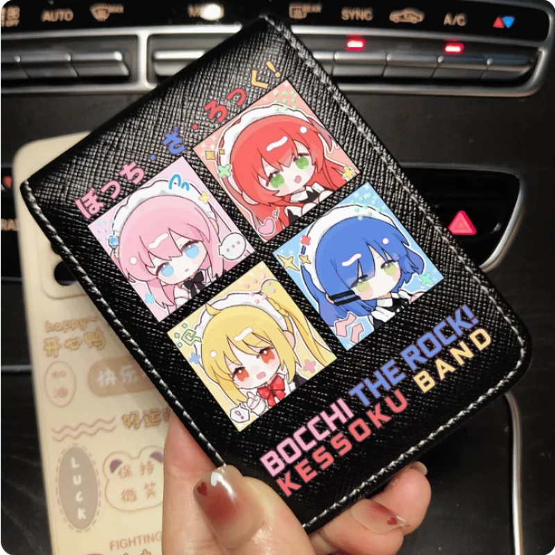 BOCCHI THE ROCK! Kita Ikuyo Yamada Ryo Wallet Fold Bag Multi Card Coin Pocket Photoes Holder Fashion Kids Wallets Gift
