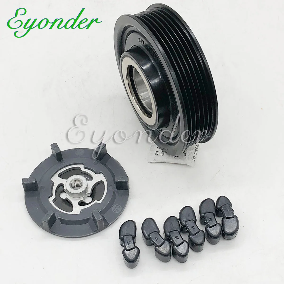 6seu14c Ac A/c Air Conditioning Compressor Clutch Pulley For Audi A3 A4
