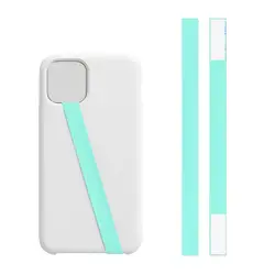 Portable Silicone Phone Strap - Elastic & Colorful Finger Grip Holder (Green)