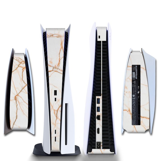 Stickers Skin For PS5 CD-ROM/ Digital Edition Protective Shell Game Console Middle Replacement Decoration Strip DIY