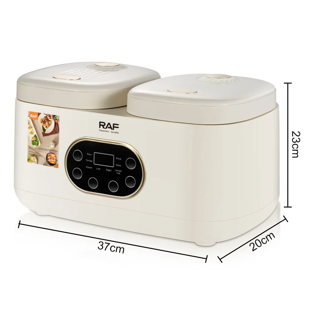 Double Pot Rice Cooker Multifunctional Smart Electric Hot Pot Suitable for Hot pot Cooking Porridge Rice and Soup 6