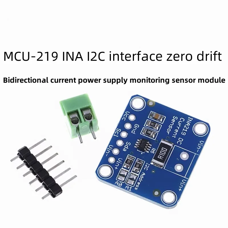 MCU-219 INA I2C interface zero drift bidirectional current power supply ...
