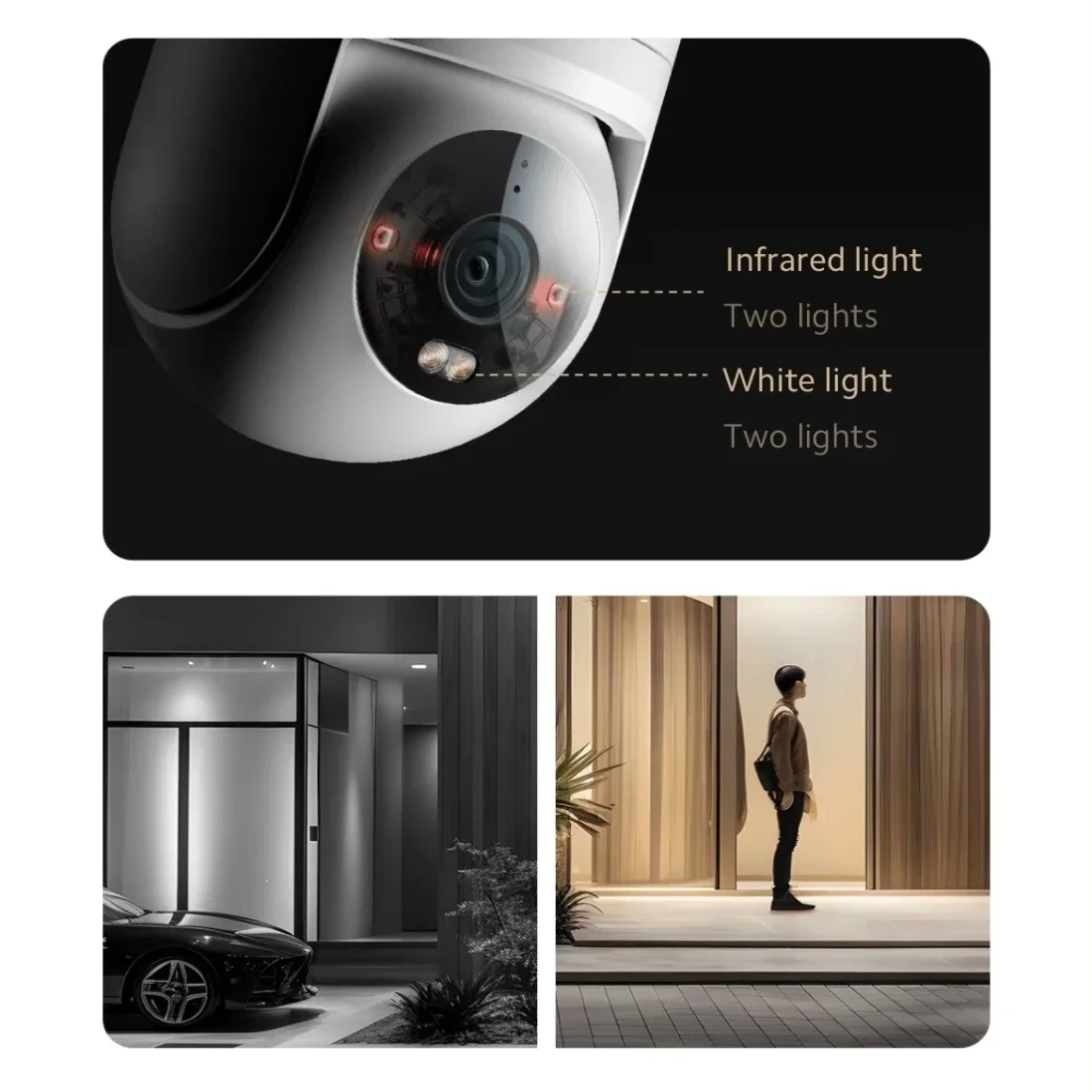 Smart Wifi Camera XIAOMI Outdoor Camera CW300 2.5K Full Color Sound Light Warning