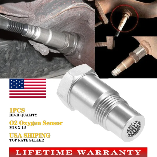Oxygen 02 Sensor Spacer Adapter Bung Catalytic Converter Fix Check