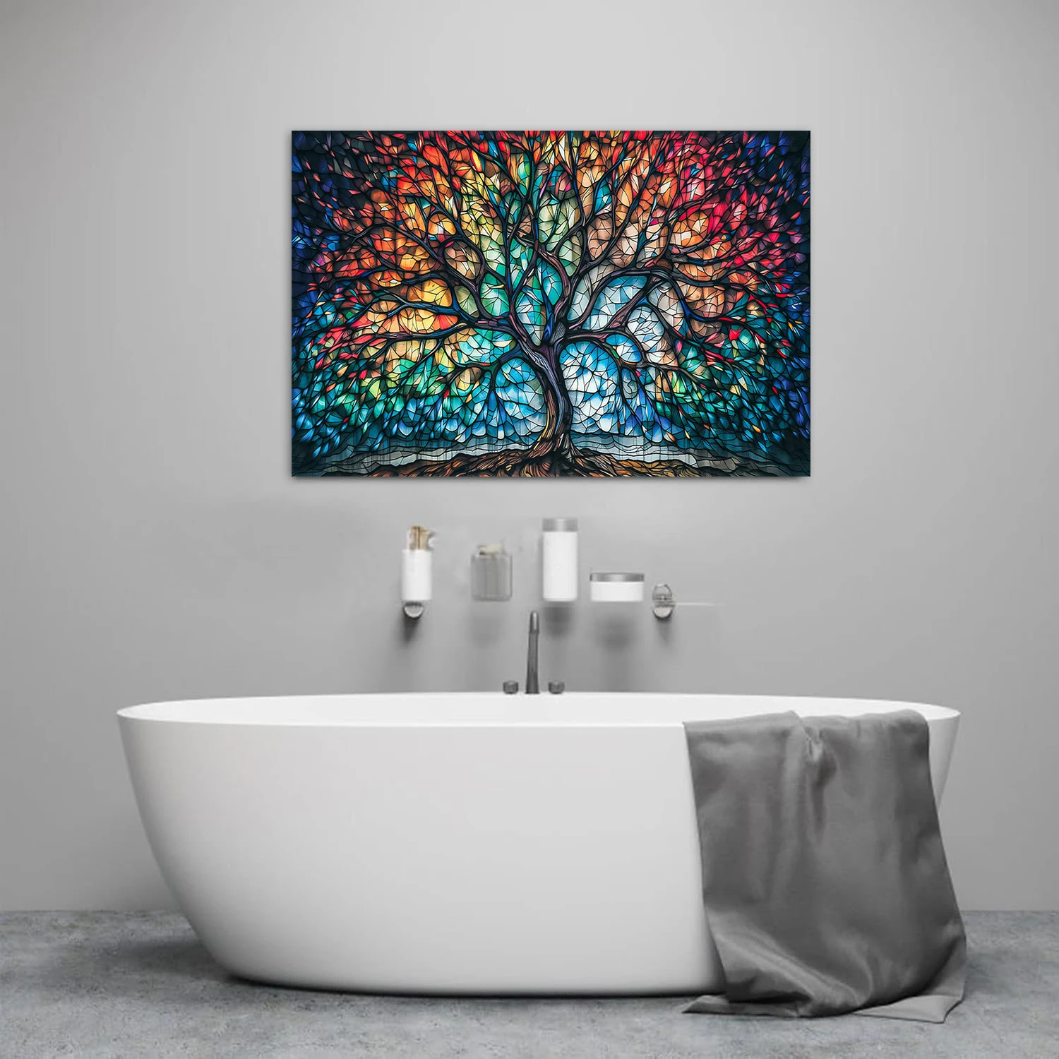 Abstract Tree Of Life Canvas Wall Art 2