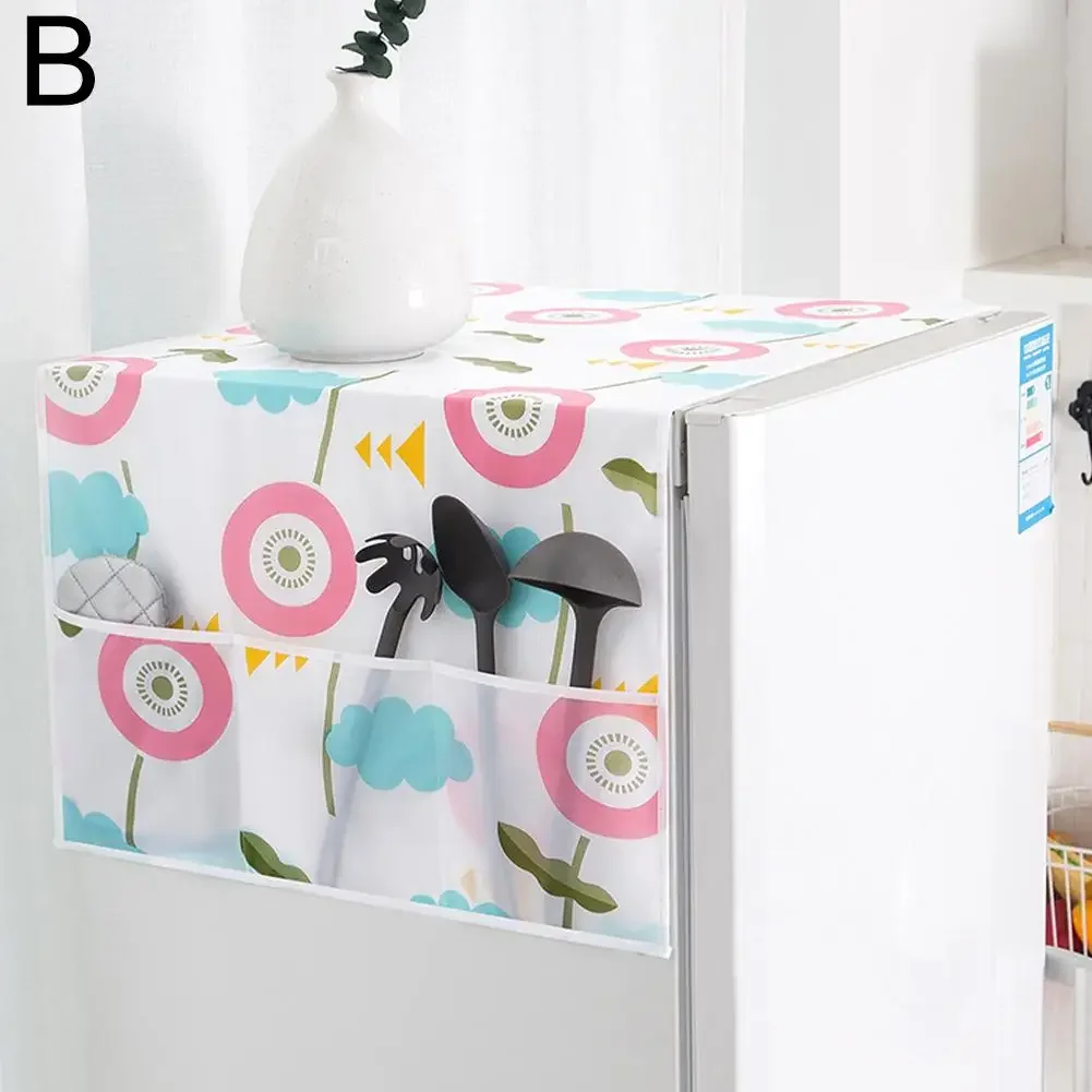 Waterproof Fridge & Washing Machine Cover – Anti-Dust PEVA Cloth with Storage Pockets 16 S5d24191e7b714911a9fdc963e8634e1bQ