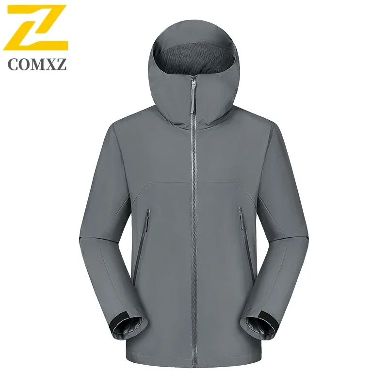 EiAO Autumn Men's Jacket Trendy Casual Bike Solid Color Waterproof Windproof Windbreaker Man Travel Camping Rainproof Coat
