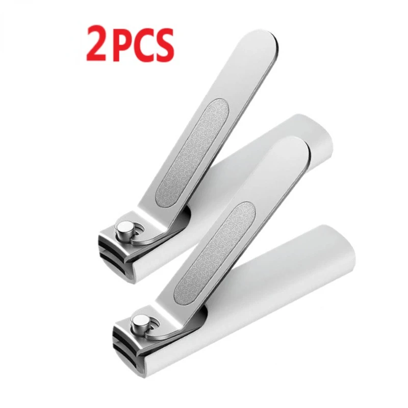 2PCS Mijia Stainless Steel Nail Clipper With Anti splash cover Trimmer Pedicure Care Aluminum alloy nail clipper