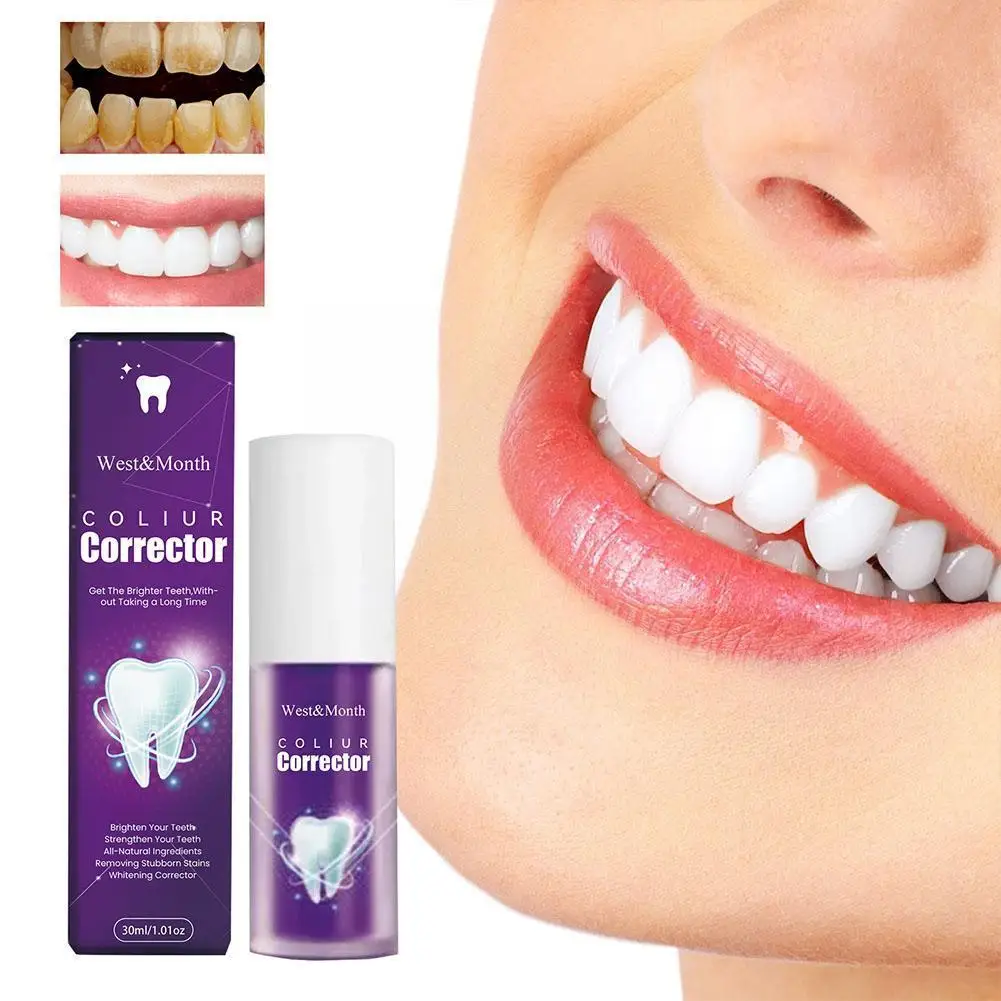 

30ml Teeth Whitening Foam Mousse Dilutes Dental Plaque Toothpaste Breath Repair Clean Fresh Healthy Beauty Bright A0E7