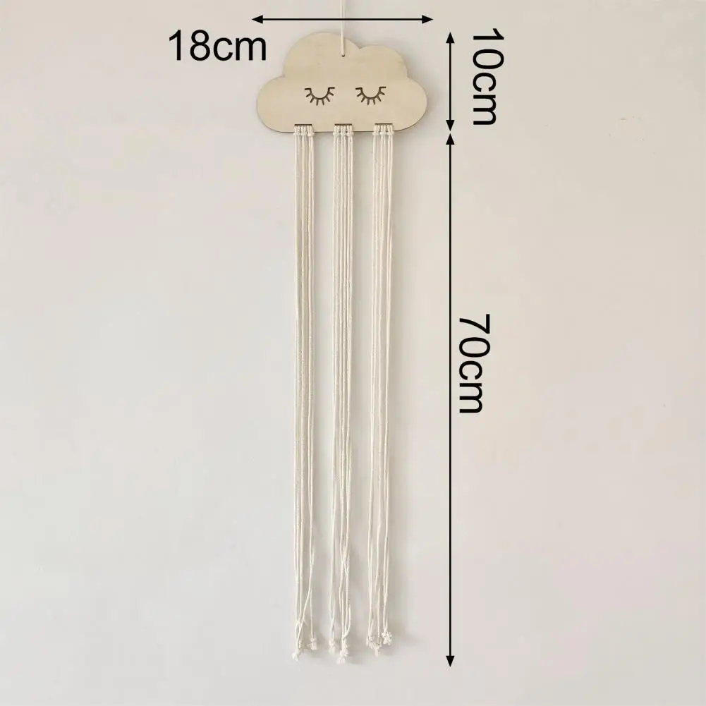 DIY Hairpin Storage Cotton Line Cloud Headband Organizer Decorative Wall Mounted Hair Clip Hanger Large Capacity Hair Bow Holder 6