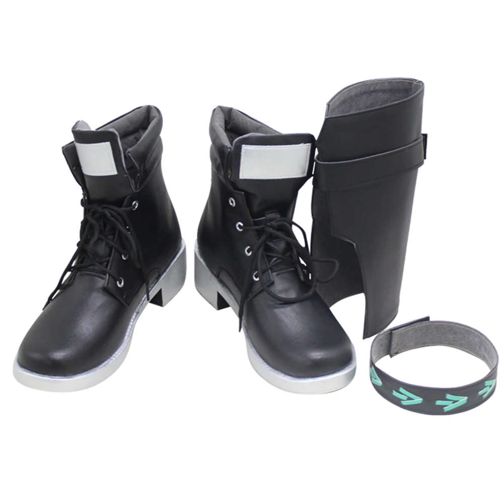 

Unisex Anime Cos Schwarz Cosplay Costumes Shoes Boots Custom Size