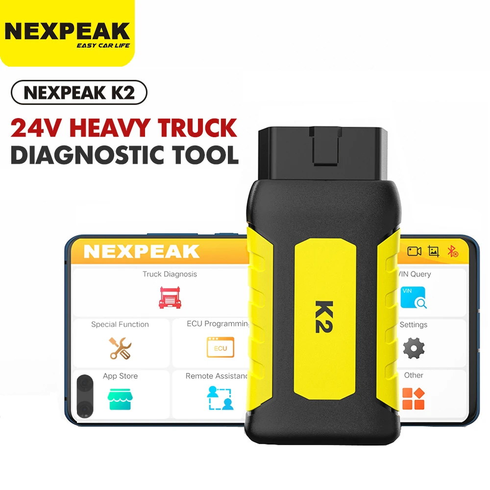 Nexpeak K2 Heavy Truck Scanner Diagnostic Tool For Truck Dpf Cluster