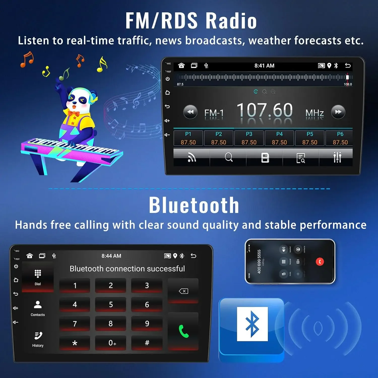 Wireless Carplay Android Auto Car Radio GPS Navigation System