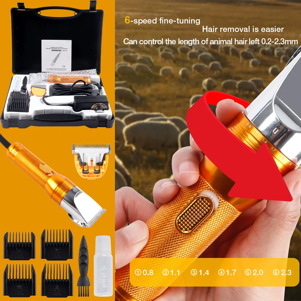 380W Cordless Pet Hair Trimmer 5